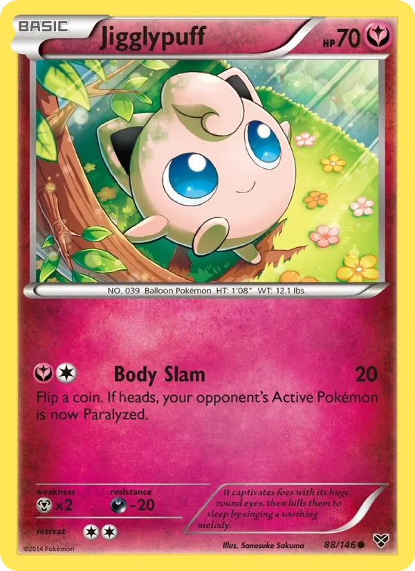 Jigglypuff 88/146 XY Pokémon card