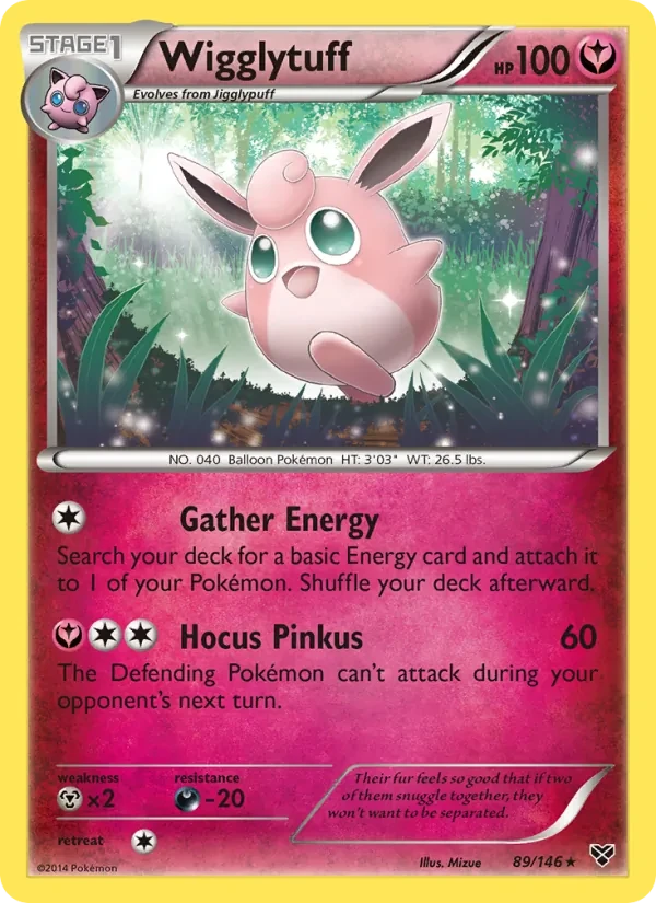 Wigglytuff 89/146 XY Pokémon card