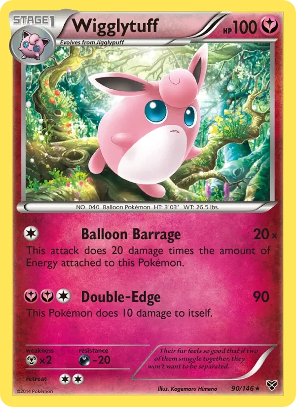 Wigglytuff 90/146 XY Pokémon card