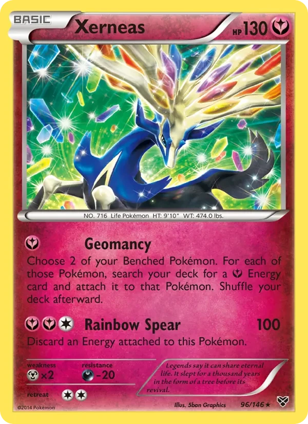 Xerneas 96/146 XY Pokémon card
