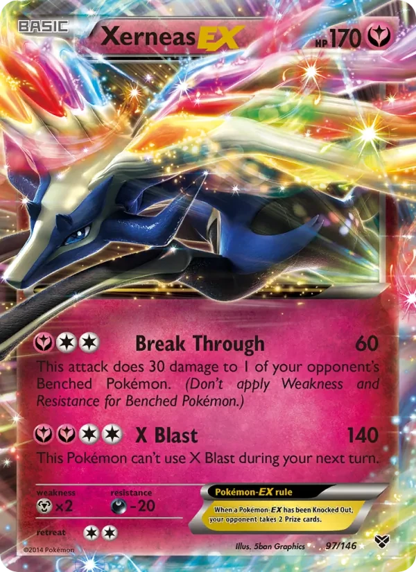 Xerneas EX 97/146 XY Pokémon card