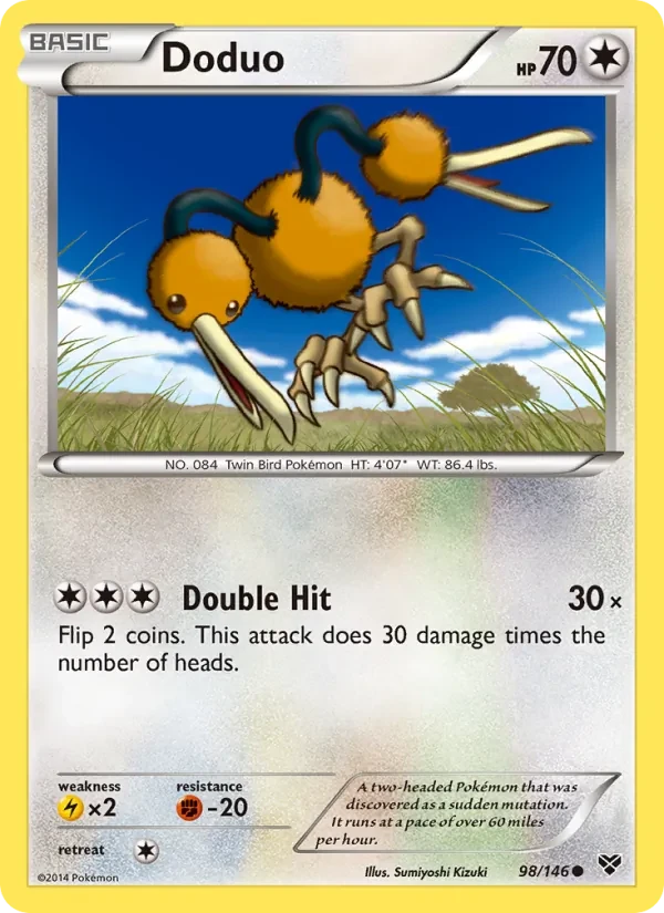 Doduo 98/146 XY Pokémon card