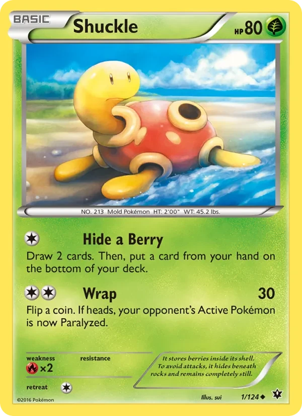 Carta Pokémon Shuckle 1/124 Fates Collide