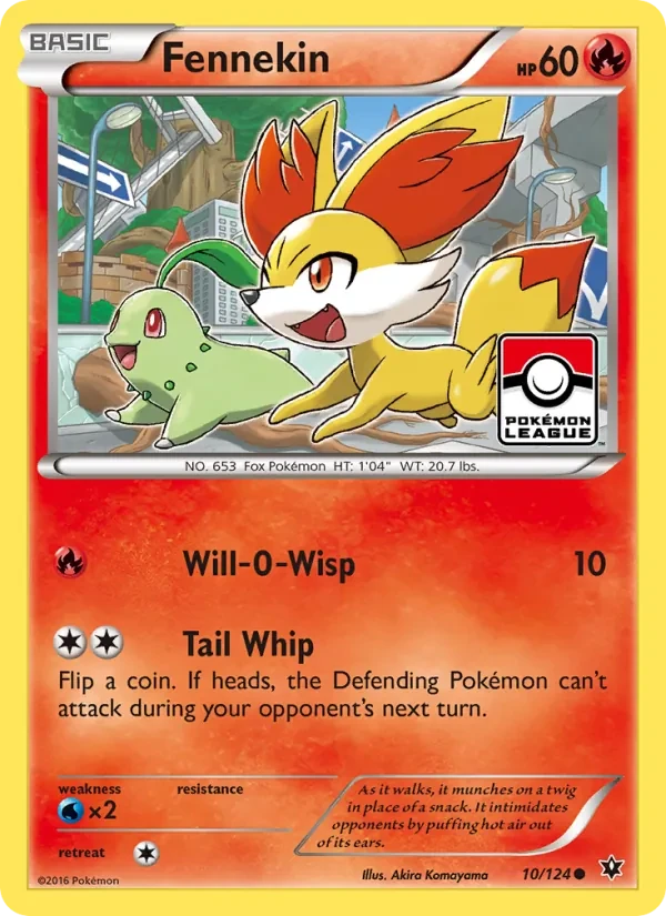 Carte Pokémon Fennekin 10/124 Fates Collide