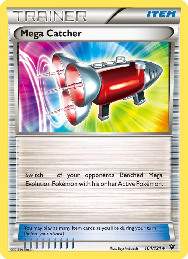 Mega Catcher 104/124 Fates Collide Pokémon card