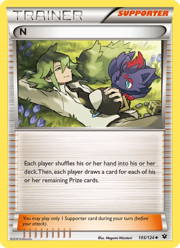 N 105/124 Fates Collide Pokémon card
