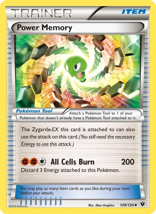 Power Memory 108/124 Fates Collide Pokémon card