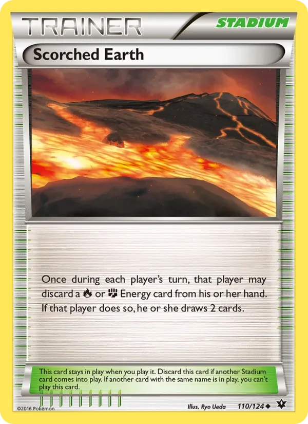 Scorched Earth 110/124 Fates Collide Pokémon card