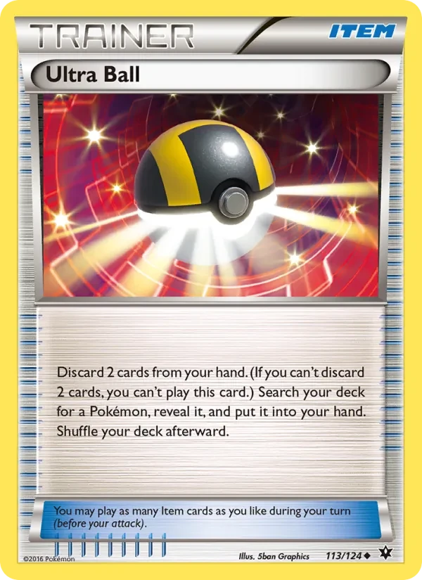 Ultra Ball 113/124 Fates Collide Pokémon card