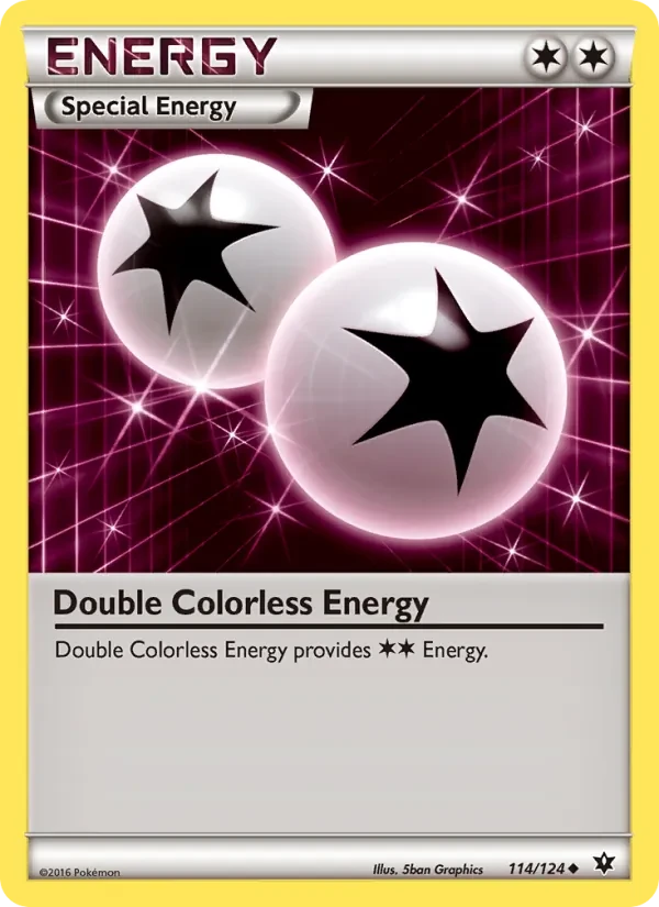 Double Colorless Energy 114/124 Fates Collide Pokémon card