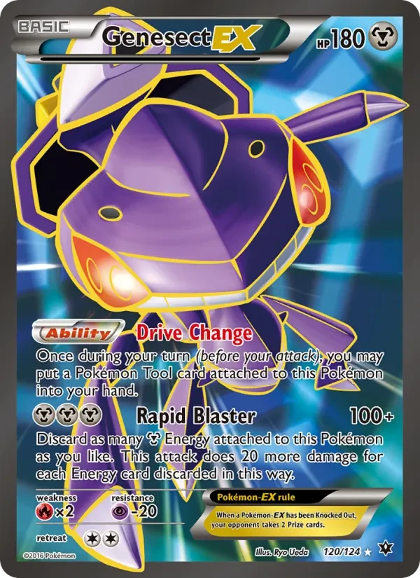 Genesect EX 120/124 Fates Collide Pokémon card