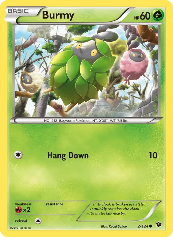 Carte Pokémon Burmy 2/124 Fates Collide