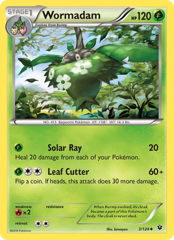 Wormadam 3/124 Fates Collide Pokémon Karte