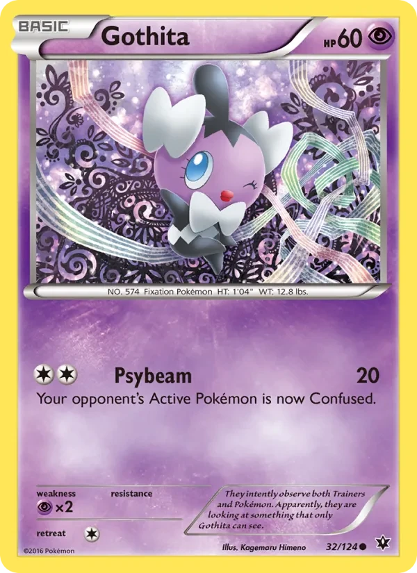 Gothita 32/124 Fates Collide Pokémon card
