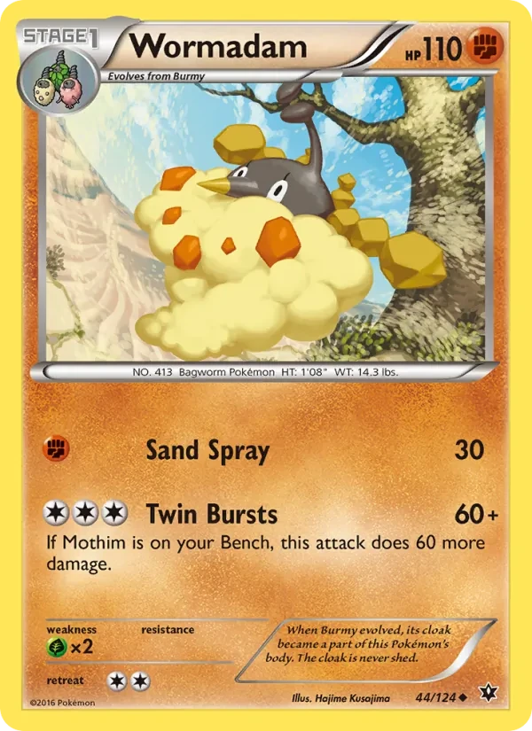 Carta Pokémon Wormadam 44/124 Fates Collide