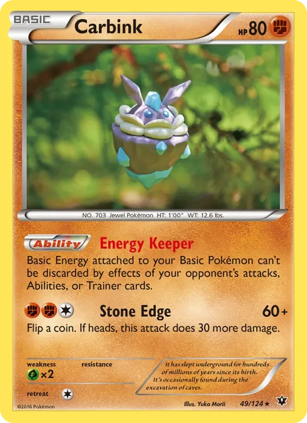 Carbink 49/124 Fates Collide Pokémon card