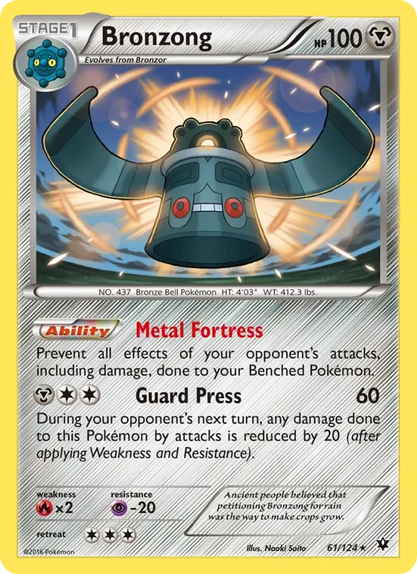 Carta Pokémon Bronzong 61/124 Fates Collide