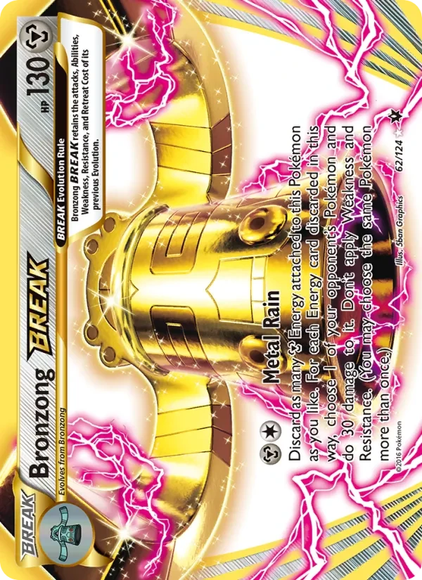 Bronzong BREAK 62/124 Fates Collide Pokémon card