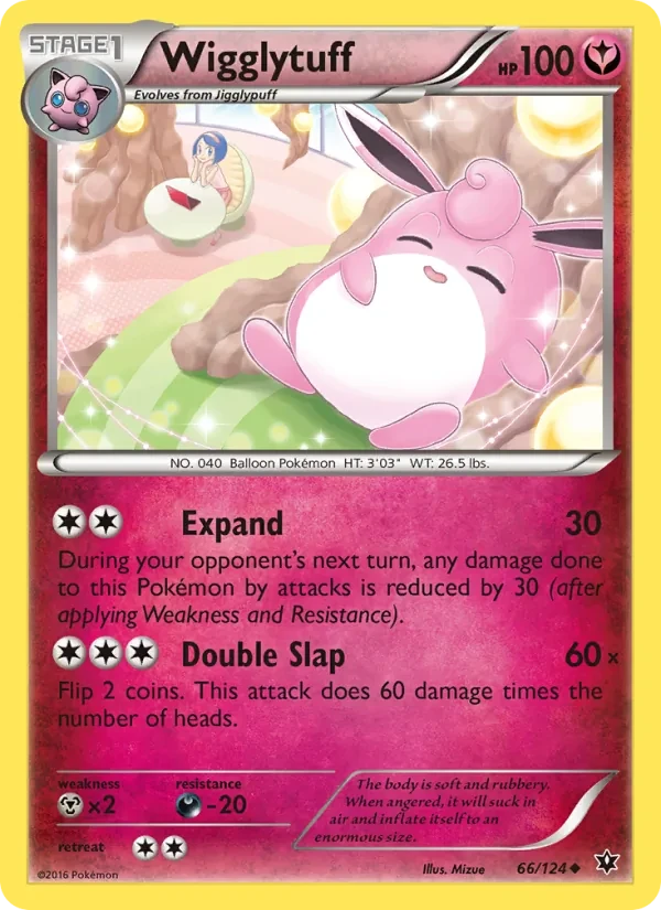 Wigglytuff 66/124 Fates Collide Pokémon card