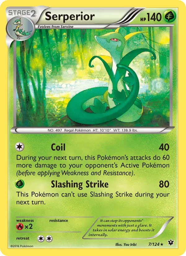 Serperior 7/124 Fates Collide Pokémon card