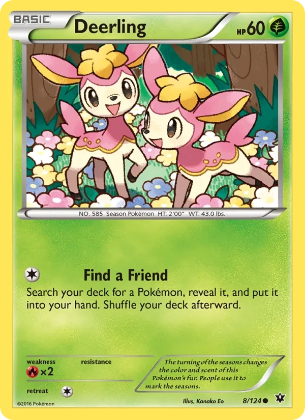 Deerling 8/124 Fates Collide Pokémon card