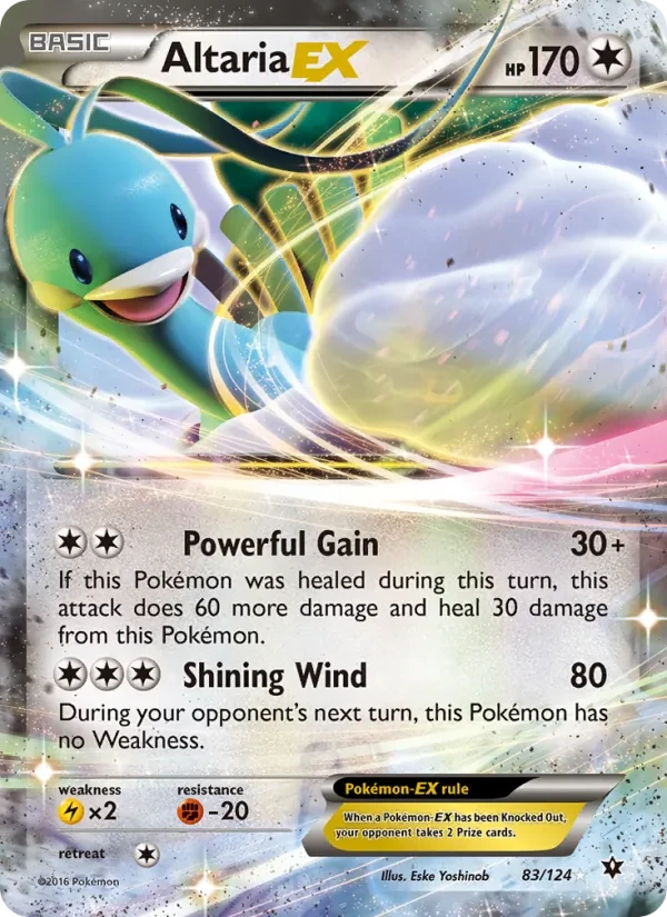 Altaria EX 83/124 Fates Collide Pokémon card