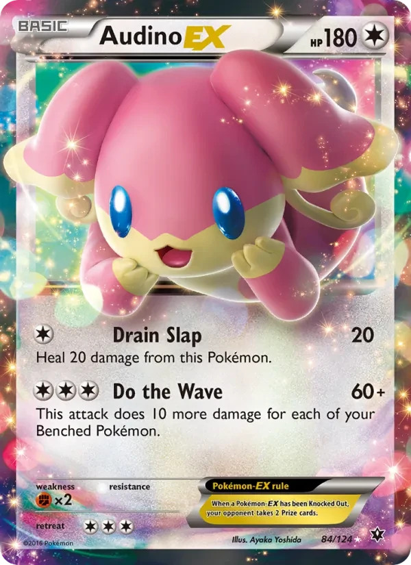 Audino EX 84/124 Fates Collide Pokémon card