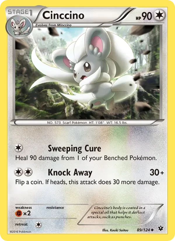Carta Pokémon Cinccino 89/124 Fates Collide