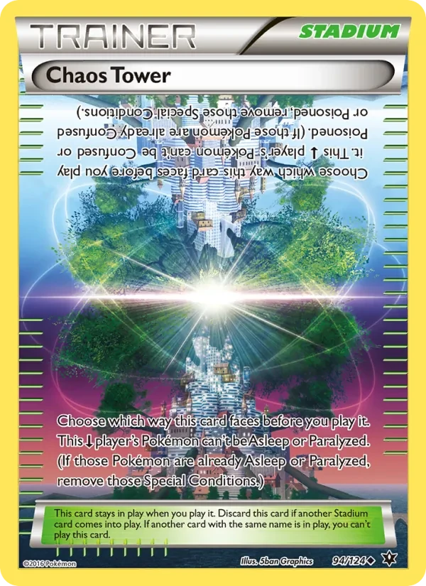 Chaos Tower 94/124 Fates Collide Pokémon card