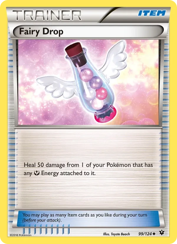 Fairy Drop 99/124 Fates Collide Pokémon card
