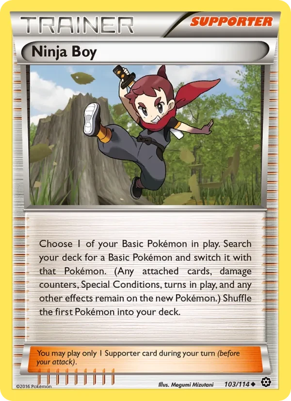 Ninja Boy 103/114 Steam Siege Pokémon card