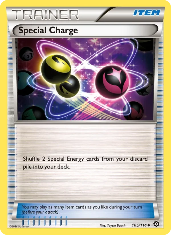 Special Charge 105/114 Steam Siege Pokémon card