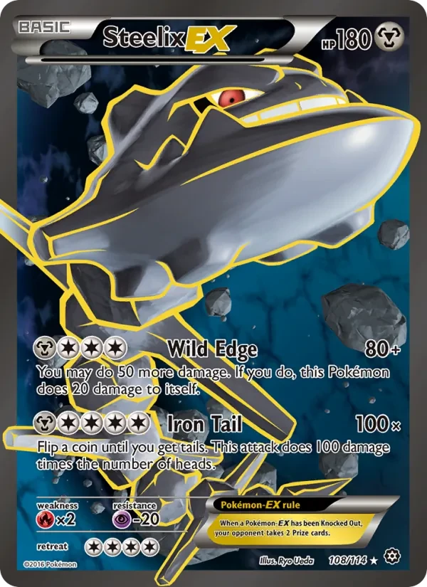 Steelix EX 108/114 Steam Siege Pokémon Karte