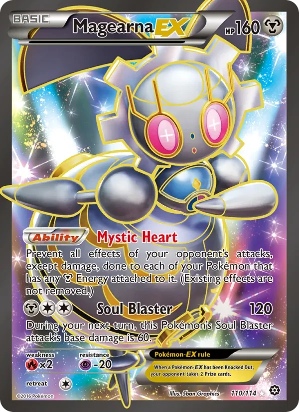 Magearna EX 110/114 Steam Siege Pokémon card