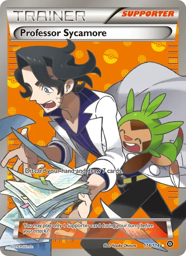 Professor Sycamore 114/114 Steam Siege Pokémon card