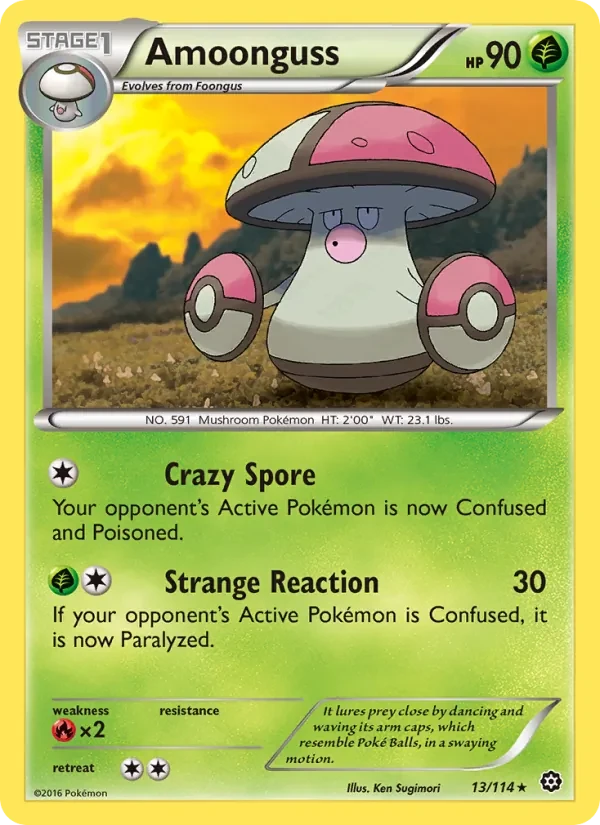 Amoonguss 13/114 Steam Siege Pokémon card