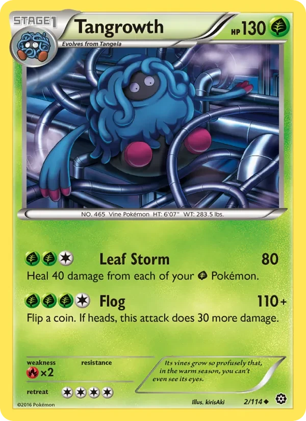 Tangrowth 2/114 Steam Siege Pokémon card