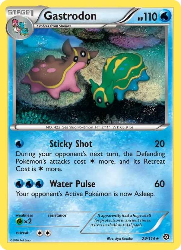 Gastrodon 29/114 Steam Siege Pokémon card