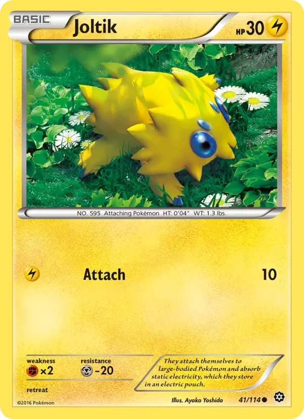 Joltik 41/114 Steam Siege Pokémon card