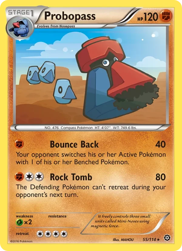 Probopass 55/114 Steam Siege Pokémon card