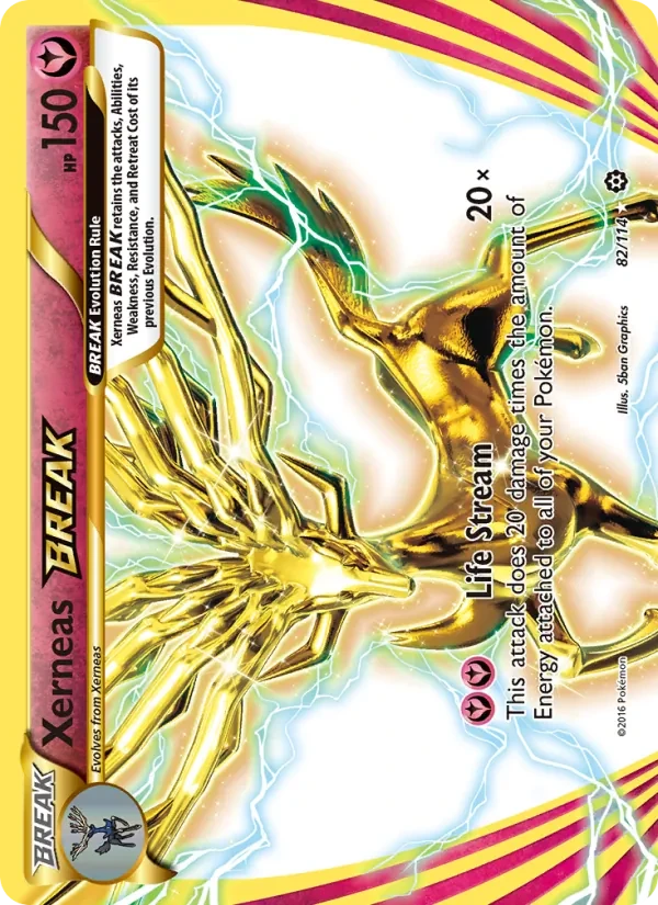 Xerneas BREAK 82/114 Steam Siege Pokémon card