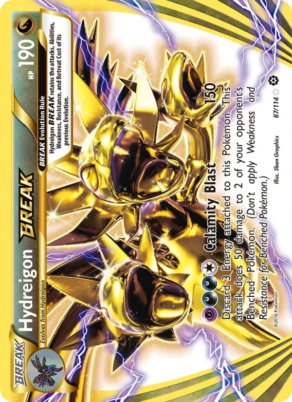 Hydreigon BREAK 87/114 Steam Siege Pokémon card