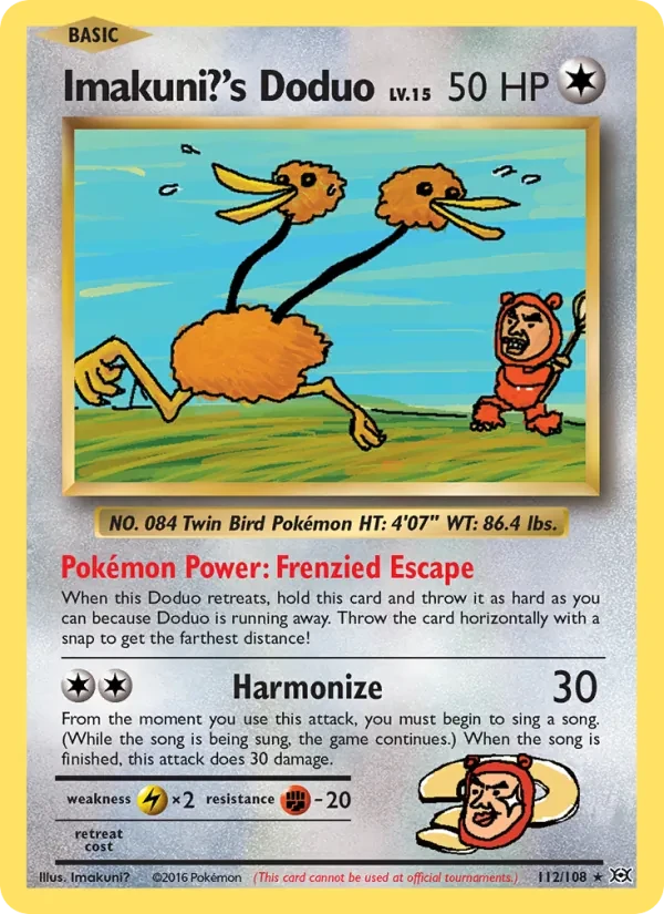 Imakuni?'s Doduo 112/108 Evolutions Pokémon card