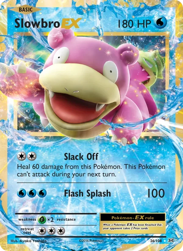 Slowbro EX 26/108 Evolutions Pokémon card