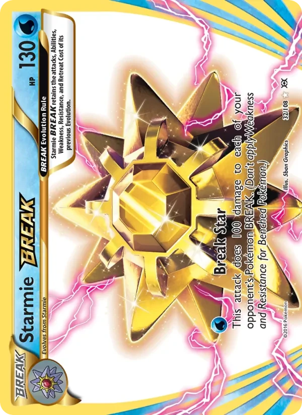Starmie BREAK 32/108 Evolutions Pokémon card