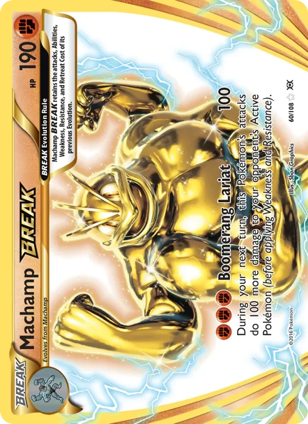Machamp BREAK 60/108 Evolutions Pokémon card
