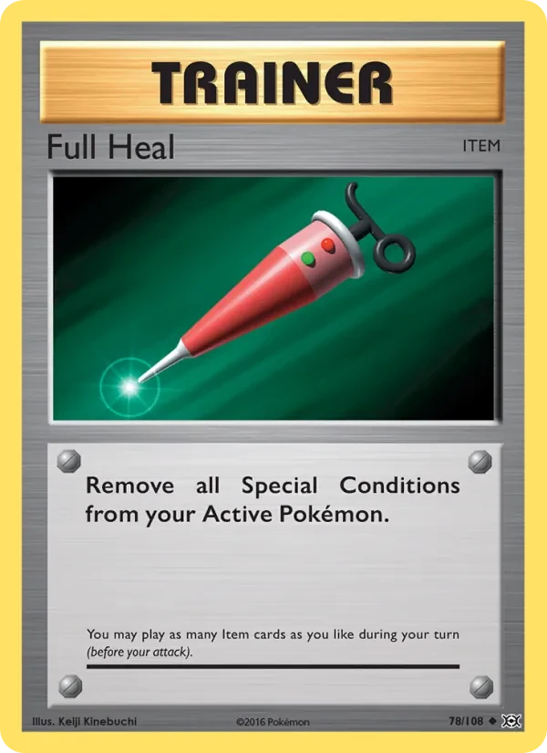 Full Heal 78/108 Evolutions Pokémon card