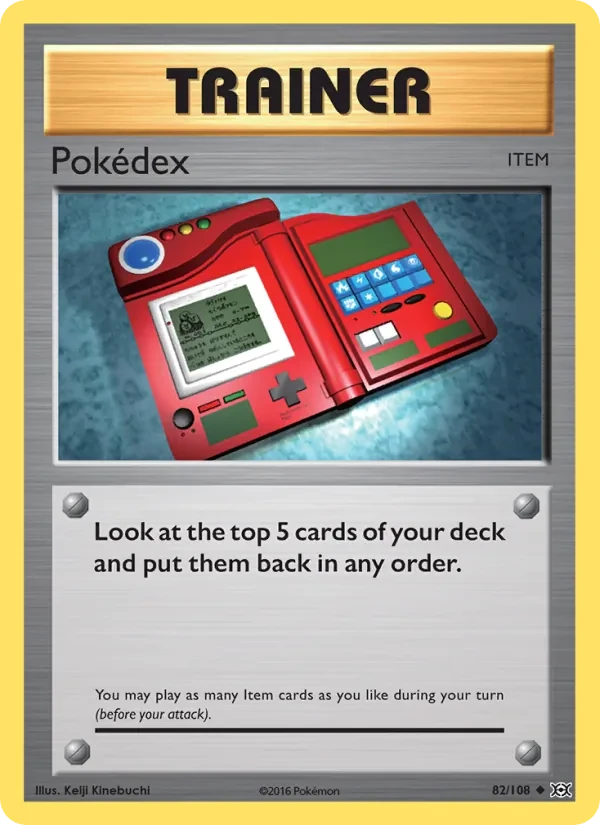 Pokédex 82/108 Evolutions Pokémon card