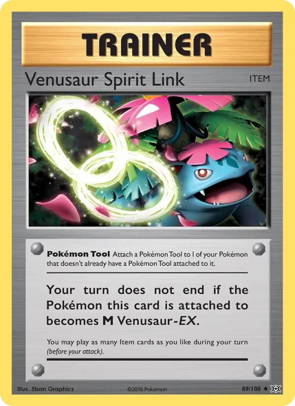Venusaur Spirit Link 89/108 Evolutions Pokémon card