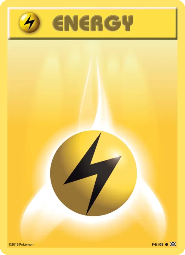 Lightning Energy 94/108 Evolutions Pokémon card